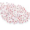 100PCS Acrylic Love Heart Loose Spacer Beads for Jewelry Making