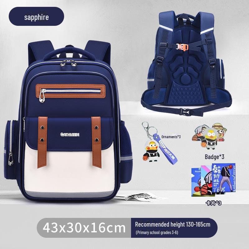 Cloud Schoolbag: Large Capacity, Lightweight Backpack for Grade 1-6 Boys & Girls