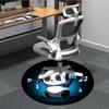 1pc Panda Beats Office Round Area Rug, Indoor Mat Suitable For Office, Under Office Chairs Bedroom Living Room Home Decor, Room Deco