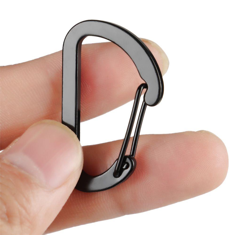 Aluminum Alloy Climbing Camping Hiking Outdoor Water Bottle Hooks Keychain Snap Clip D Carabiner