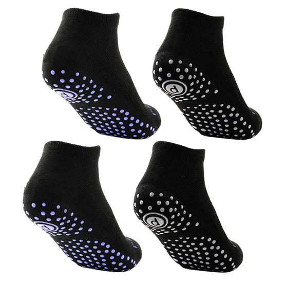 2 paia di calzini da yoga antiscivolo, calzini corti in cotone morbido e traspirante, calzini da danza professionale, da balletto, da pilates, fitness, da donna, sportivi, con grip