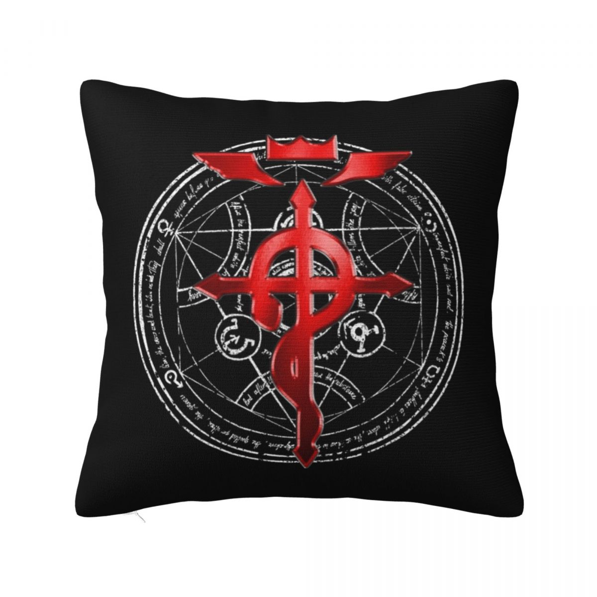 Fullmetal Alchemist Transmutation Symbol Square Pillowcase Pillow Cover Cushion Decor Comfort Throw Pillow for Home Bedroom 30x30 cm 12x12 in