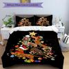 3pcs Christmas Tree Dachshund Dog Holiday Comforter Set with 1 Quilt Cover and 2 Pillowcases (No Core), Bedroom and Guest Room