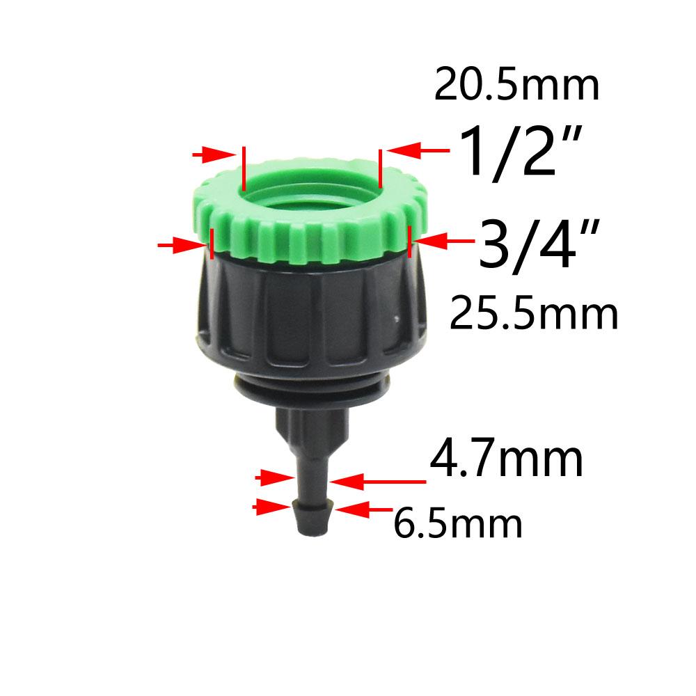 

Garden 4/7 8/11 1/2 inch Hose To 1/2 3/4 Female Thread Barb Connector With Lock Nut 1/4 3/8 16mm Water Pipe Irrigation System 1