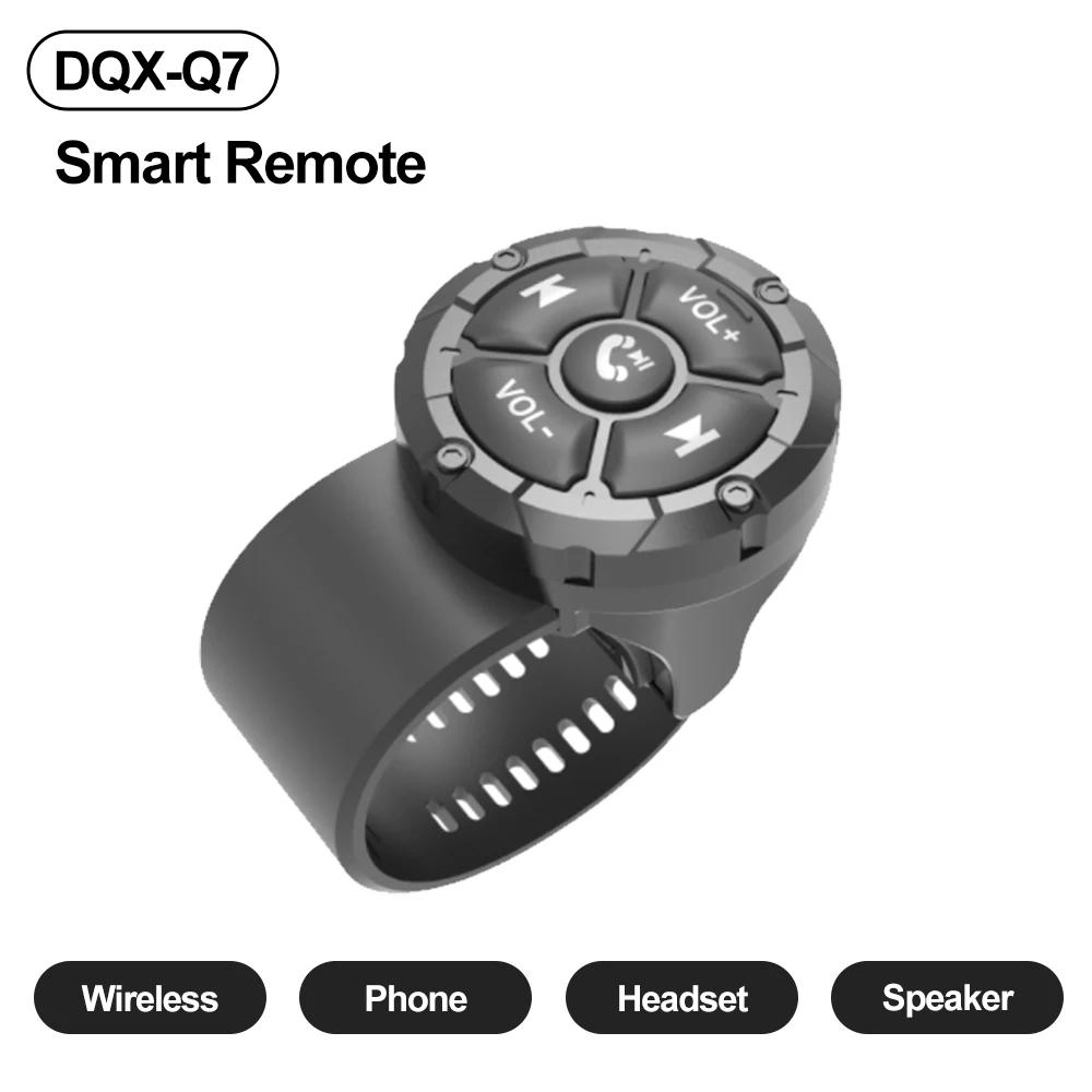 Drahtlose Bluetooth 5.3 Fernbedienungstaste Helmkopfhörer Motorrad-/Fahrradlenker-Mediencontroller Lenkradfernbedienung