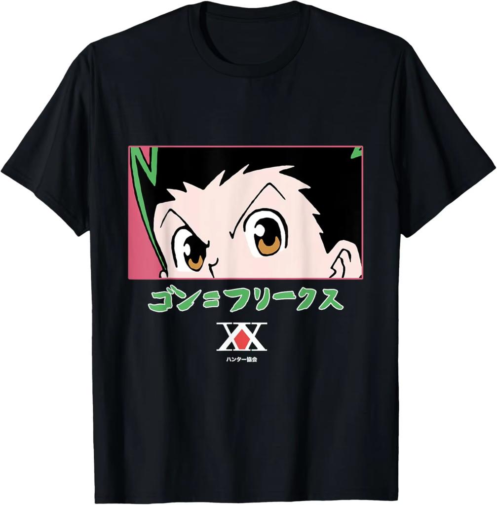 Hunter X Hunter Gon Freecss Eyes TShirt Japanese Anime Cartoon Unisex Summer Streetwear Tops Custom Printed Graphic T Shirts