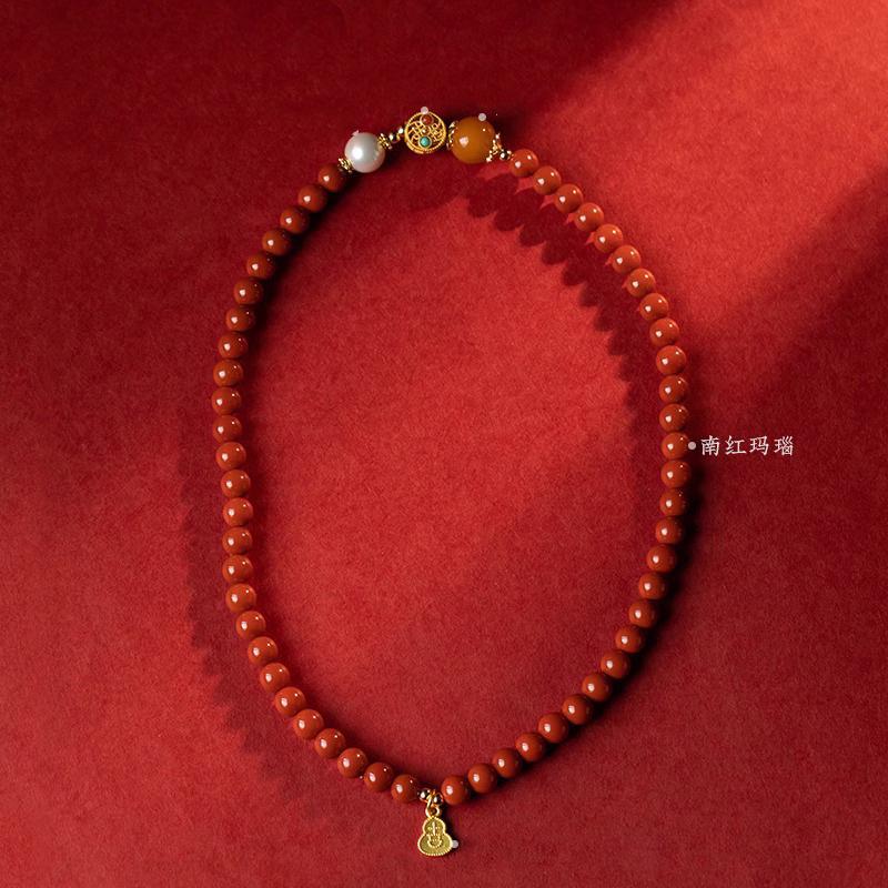 Natural Southern Red Agate Bracelet for Women, Multi-loop Red Bracelet Accessory, Birthday Gift for Best Friend