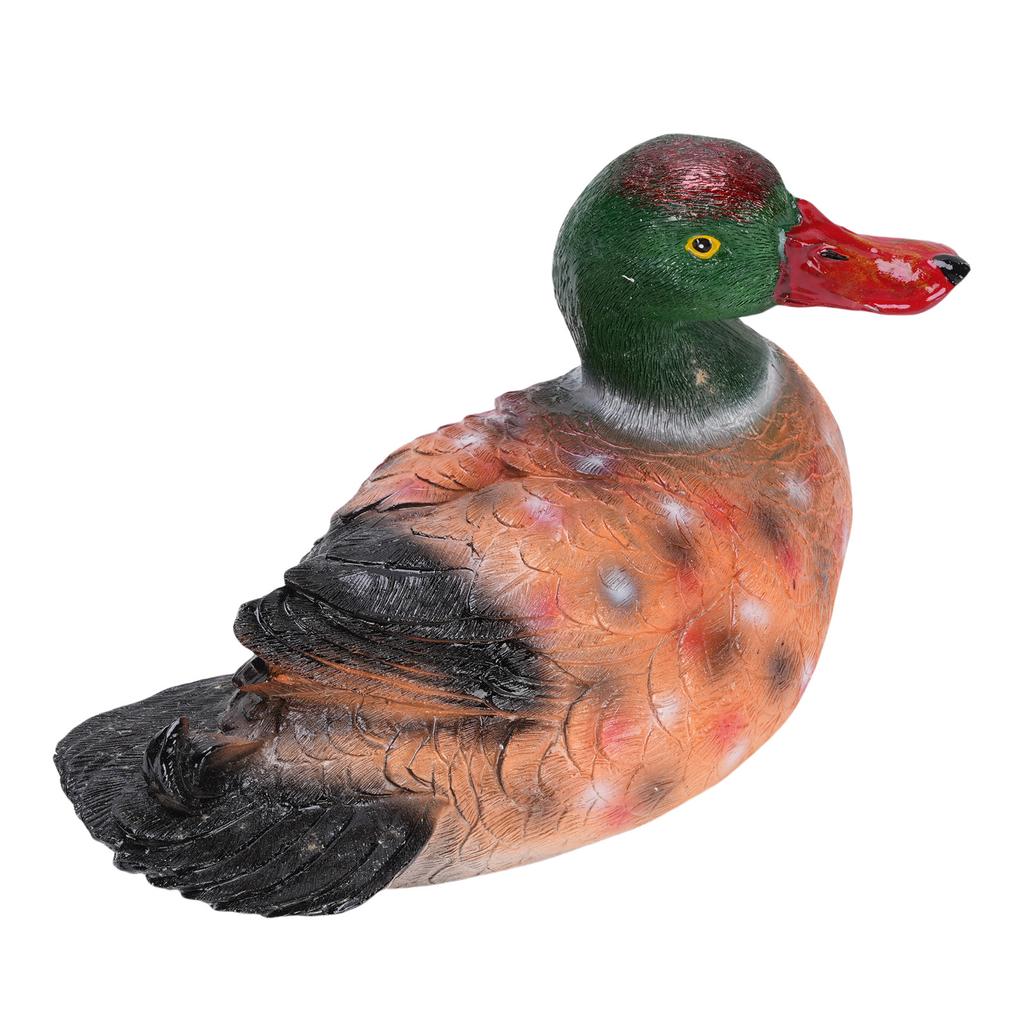 Schwimmende Harz-Entenfigur Bunt Lebensecht Exquisite Harz Schwimmende Entenstatue für Teich
