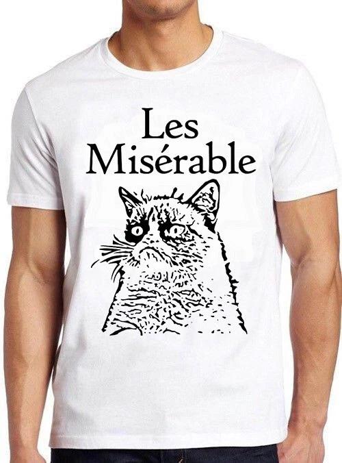 Les Miserable Le Grumpy Cat Cool Music Fashion Top Retro Gift Tee T Shirt M833 XXXL