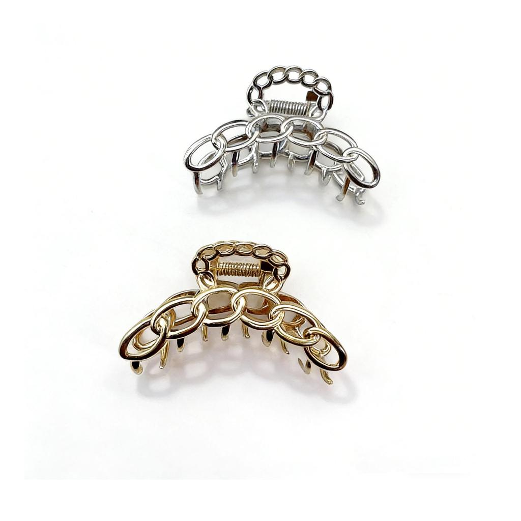 Large Japanese Korean Metal Shark Hair Claw Clip - Internet Celebrity Style Hairpin for Shower & Headdress