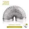 Conduit de ventilation universel en aluminium pour hottes de cuisine et de salle de bain