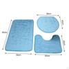 Bath Mat Set Toilet Lid Cover Water Absorbent Shower Mats Comfortable for
