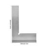 Angle Ruler Engineer Square High Accuracy Stainless Steel 90 Degree with Seat(200x130mm)