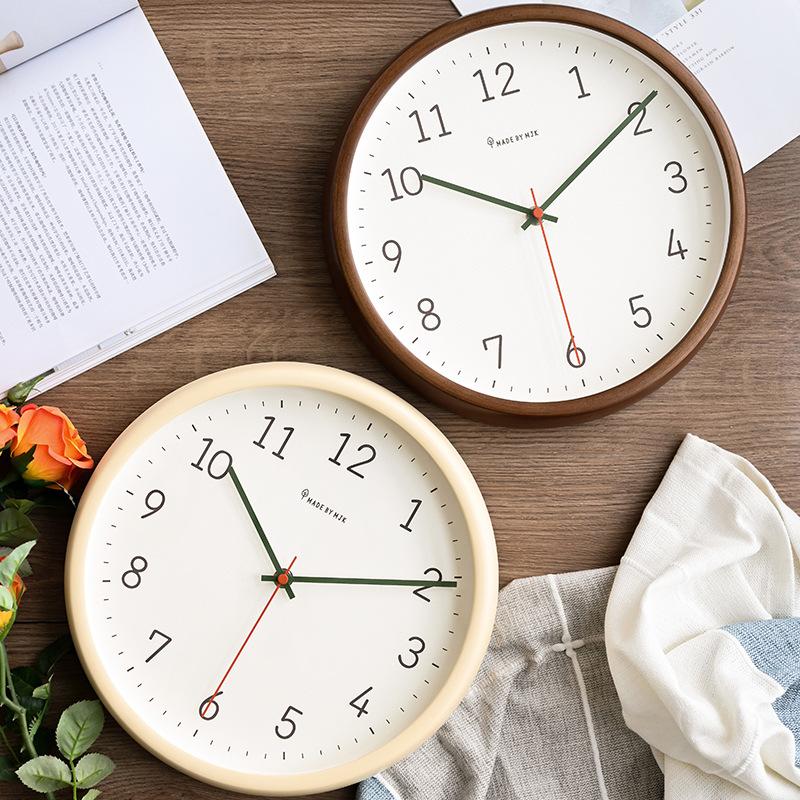 Silent Wall Clock Wooden Hanging Clocks Living Room Modern Luxury Quartz Watch Bedroom Creative Mechanical Watches Decorations