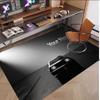 Car Racing Theme Soft Crystal Velvet Rug Custom Name & Text Print Non Slip Floor Rug for Bedroom Living Room