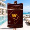 Washington Commanders Map Beach Towel, Quick-drying, Easy to Care for, Suitable for Both Fitness and Beach Vacations,Sports Essential