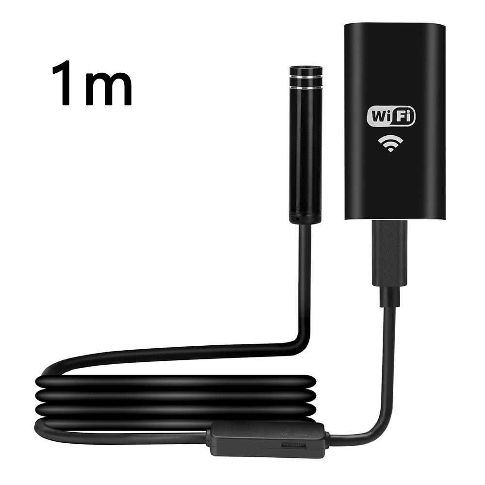 

YPC100 1m Hard Wire WiFi Borescope 8mm Camera Lens Cell Phone Inspection Endoscope Type A