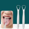 Removing Bad Breath Tongue Scraper Silver Tongue Scraping Brush Oral Cleaner Tools  Oral Care