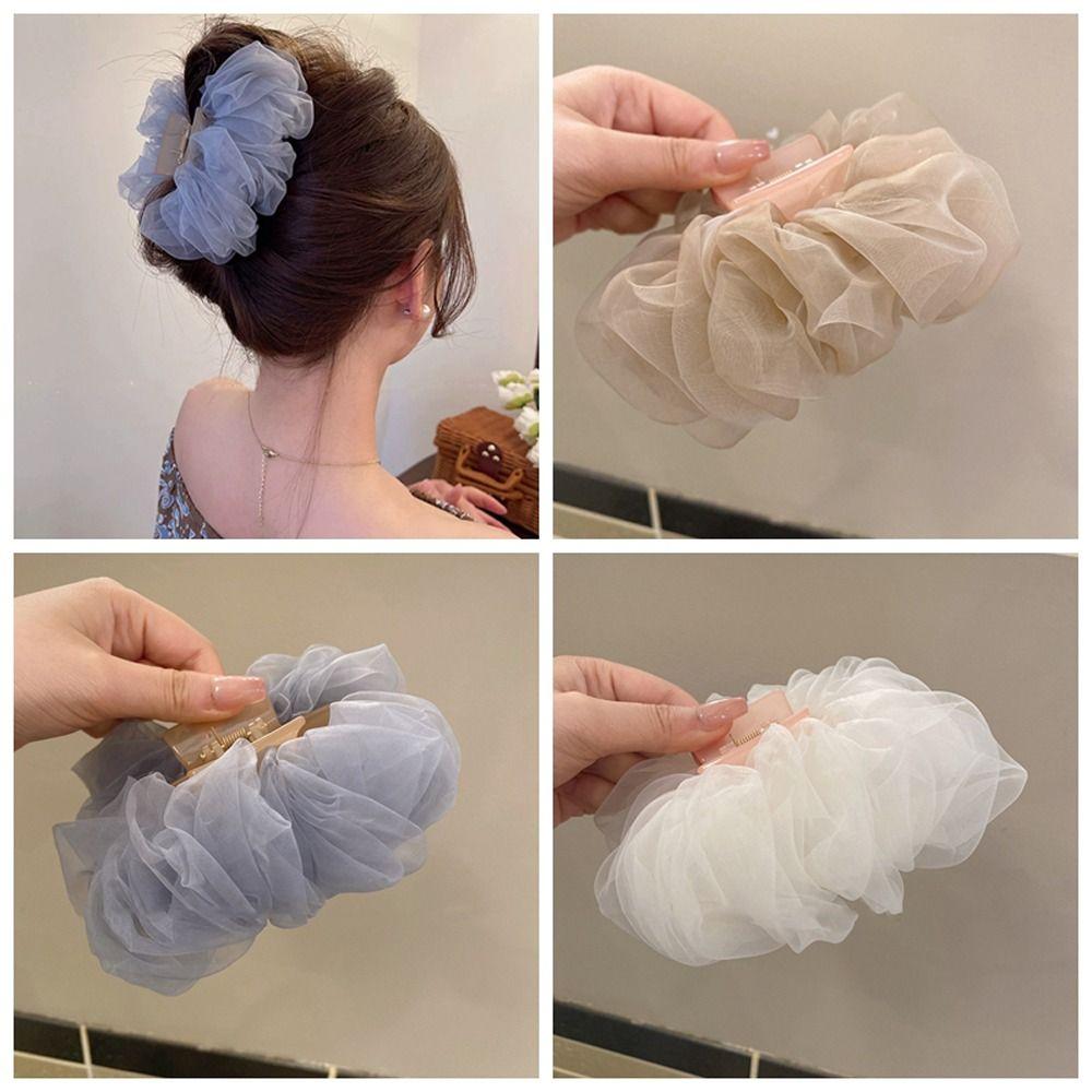 

Bow Hair Clips Mesh Claw Clips for Thick Hair Elegant Hair Pins Girls