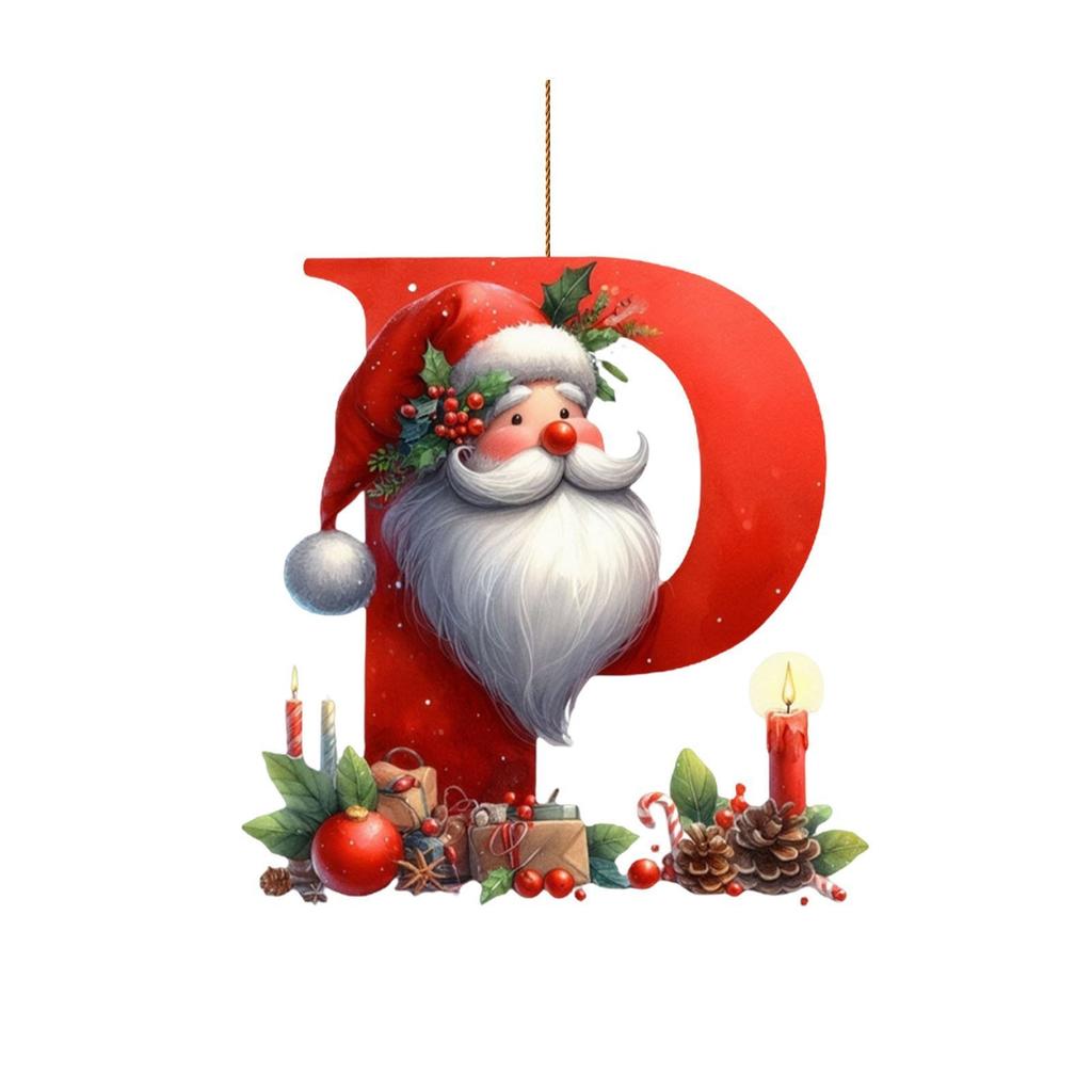 Christmas Acrylic Letter Ornament New Design 2D Plane Car Hanging Tree Decor Holiday Festive Home Decor Unique Xmas Decor Gift
