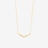 Estelle Official Women's Necklace, 10K Yellow Gold with White Topaz, 0351-1417-0041-0000