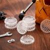 1/16 Pcs Clear Caster Cups Round Furniture Cups Comfortable Touch Carpet Protectors  Sofas
