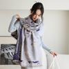 Autumn and Winter New National Style Imitation Cashmere Scarf for Women Versatile Fashionable Retro Scarf  High End Double Sided Warm Shawl