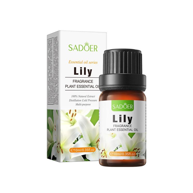 SADOER Aromatherapy Essential Oil Sakura Mint Vanilla Fragrance Massage Soothing Skin Care One Bottle Multi-Use Essential Oil
