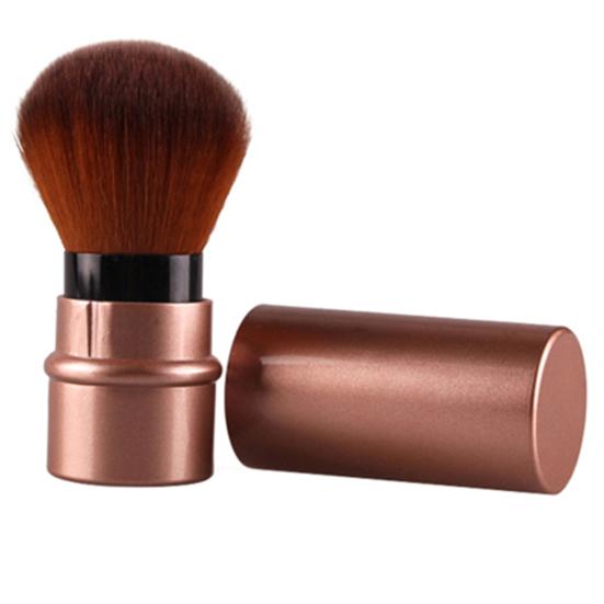 Fashion Retractable Blush Blusher Foundation Face Powder Cosmetic Makeup Brush