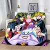 Cartoon Printed Blanket Picnic Blankets Princess Villains Queen Warm Blanket Soft and Comfortable Home Travel Birthday Gift
