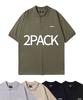 ANOTHER ARCHIVE 2-Pack Oversized Essential Collared Short Sleeve Tee