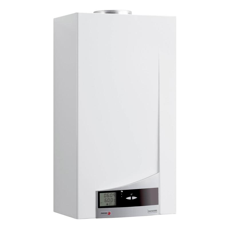 Fagor - Thermost-14 N - White - Chauffe-eau 14l - Gaz Naturel G20 - Allumage Pile - écran Lcd