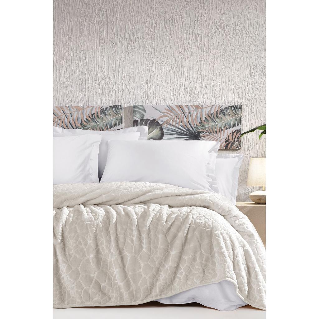 Meave Double Emboss Decke – Grau