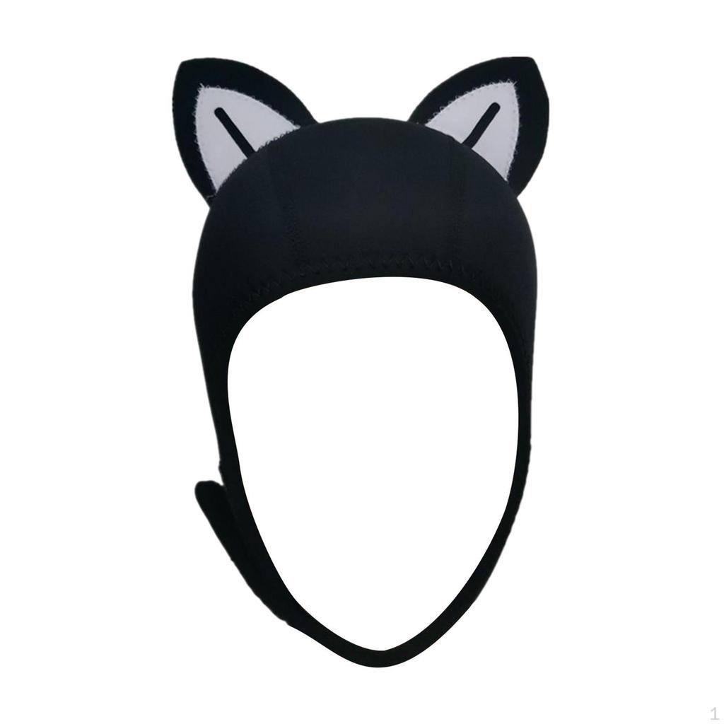 Cat Ears Hood for Women And Kids with Adjustable Chin Strap Water Activities