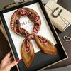 100% Mulberry Silk Scarf 70x70cm Square Neck Wrap Outdoor Air Conditioner Shawl Fashion Headscarf