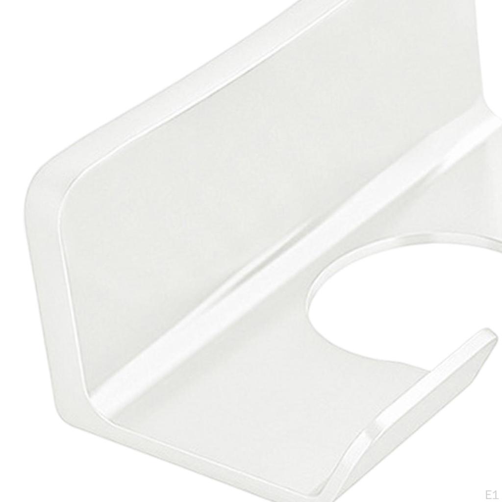 Bathroom Hair Blow Dryer Rack Holder, Punch Free Multipurpose Wall Mounted Storage Rack,