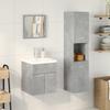 VidaXL Bathroom Furniture Set 3 Pcs Concrete Grey 3324867