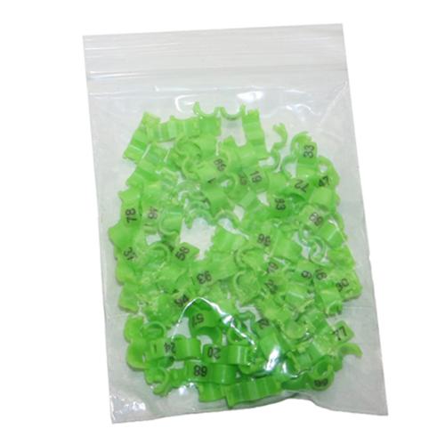 Colorful NO.1-100 Bird clip ring Parrot foot ring 2.7mm 3mm 4mm 4.5mm 5mm Identification tool Canary Acacia birds Supplies