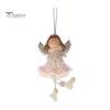 Pastel Color Christmas Tree Decor Angel Hanging Ornaments, Cute Plush Doll Pendant, Xmas Decorative Charms Ornaments for Home Holiday Wedding