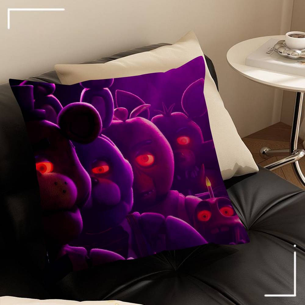 Movie Five N-Nights Game At F-Freddys    Cushion Cover Car Throw Pillow Case For Sofa Car Christmas Gift 40x40cm 45x45cm