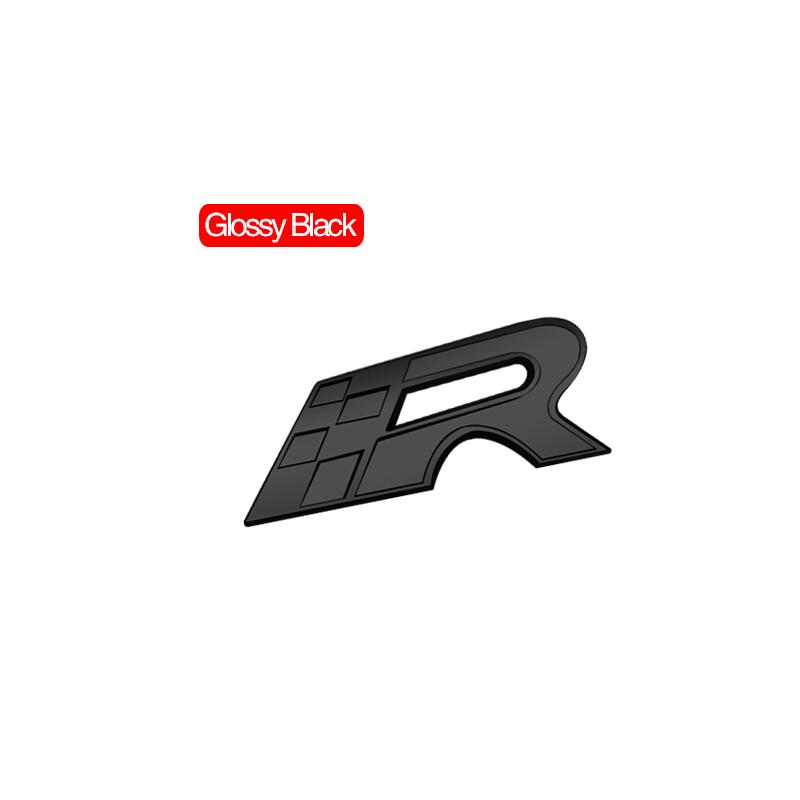 gycsn9 Car Front Grille Hood Rear Trunk Sticker R Emblem Badge For Racing Ibiza Leon E-racer Ateca Formentor Alhambra Exeo Altea Ateca