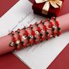 European and American Christmas Ornaments, Hand-woven Beaded Bracelet Sets, Snowman Elk Bells, Chinese Red Jewelry Gifts