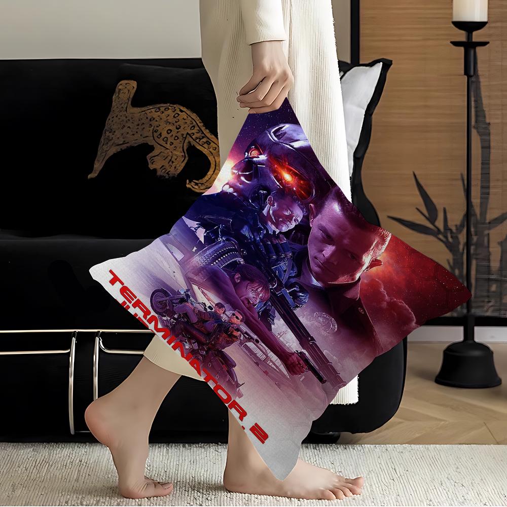 Movie T-TERMINATOR Cushion Cover Pillow Cover Decor Pillowcase Printed Cushion Case For Couch