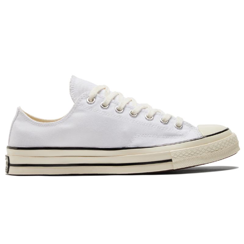 Converse Chuck 70 Chuck Taylor All Star Comfortable and Versatile Low-Top Canvas Shoes Unisex White