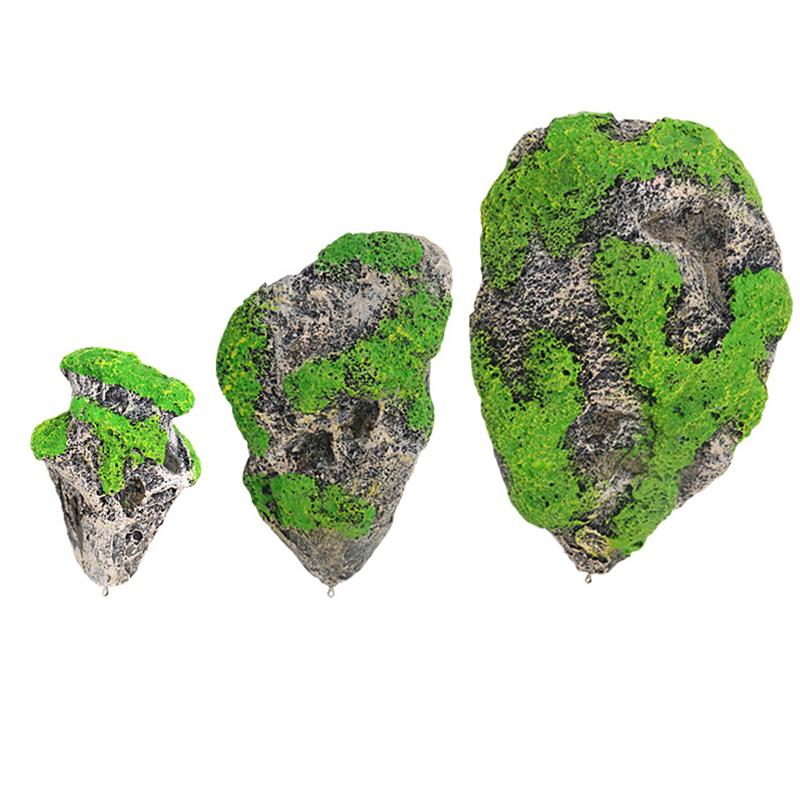Floating Rock Suspended Artificial Stone Aquarium Decor Fish Tank Landscape