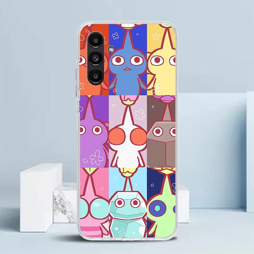 Spiel P-PikminS 4 Hülle für Samsung Galaxy A17 A37 A57 A16 A26 A36 A56 A15 A14 A55 Handyhülle A13 A53 A25 A35 A24 A34 A23 A33 Gal