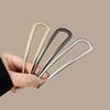 Modern U-Shape Fashion Alloy Hairpin: Simple & Stylish Hair Jewelry