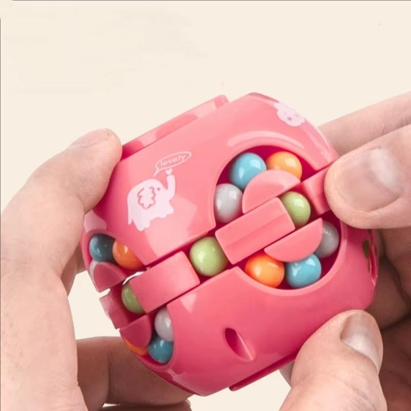 Magic Bean Rotating Fingertip Toy - Intelligence & Educational Montessori Puzzle Game for Kids & Adults