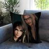 Game F-F-Final Fantasy 7 Double-Sided Printed Pillow Cover Short Plush Suitable Living Rooms Bedrooms Sofas Throw Cushion Cover