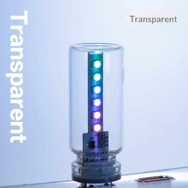 1Pcs Bedside Laptop Bedroom Car Usb Led Night Light Bulb Dimmable Multicolored Frosted Glass Cover Touch Sensor Reading Lighting
